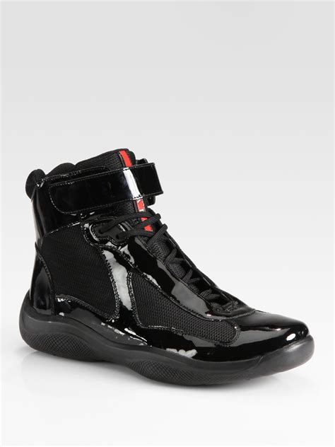 prada oversized sneakers|Prada high top sneakers women's.